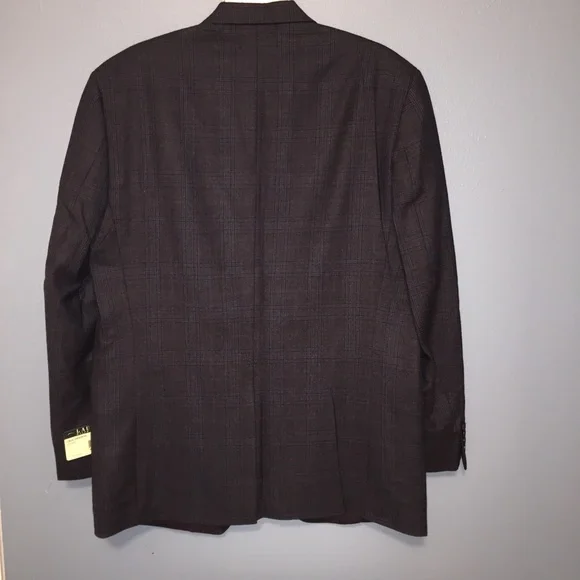 Lauren Ralph Lauren Charcoal Plaid Blazer,…